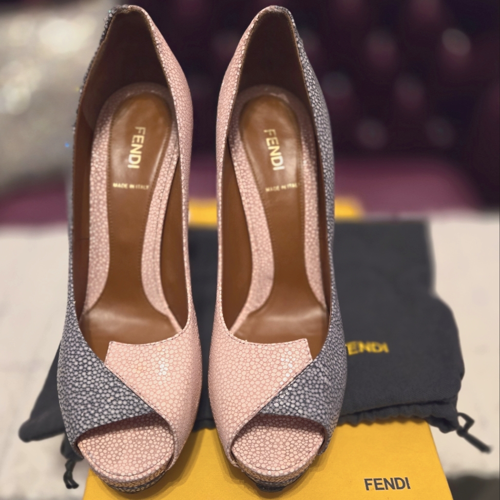 Fendi Women Shoes Multicolor Sz 40